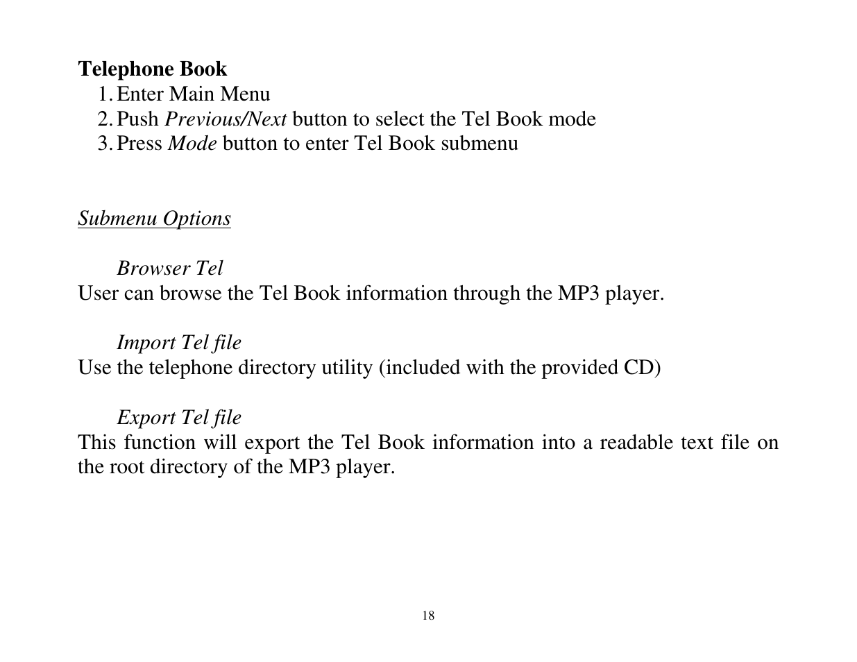 ATMT LITE MP3 User Manual | Page 18 / 23