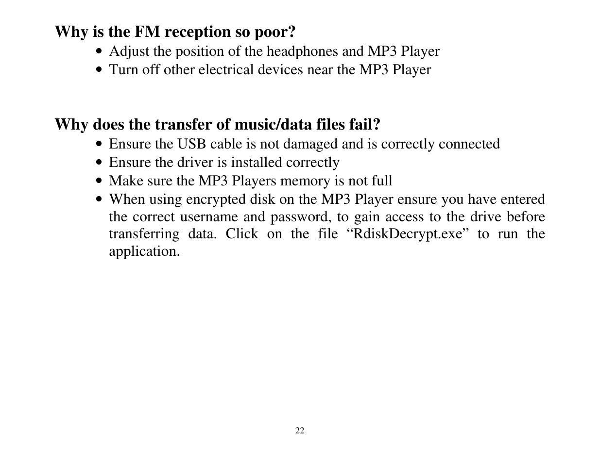 ATMT LITE MP3 User Manual | Page 22 / 23