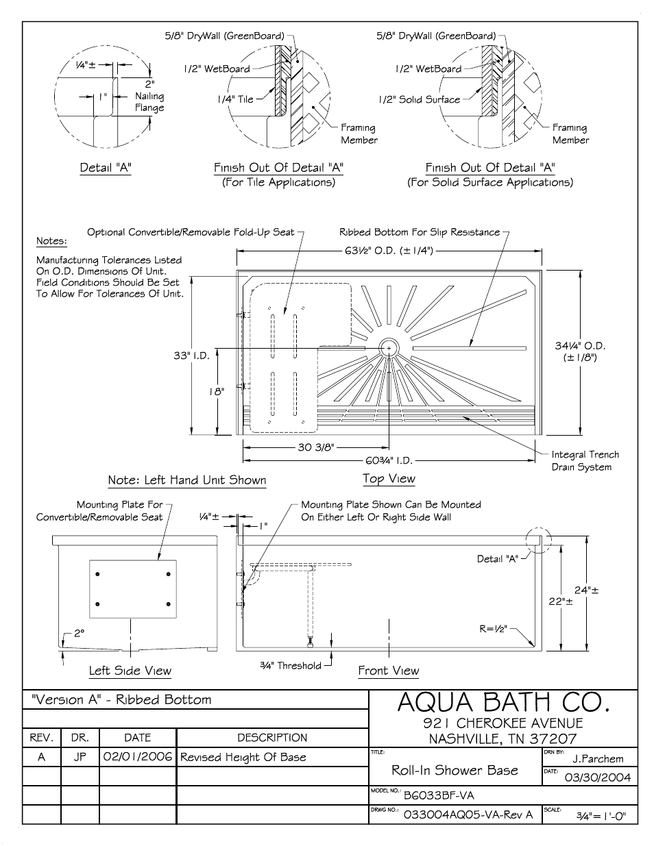 Aqua Bath B6033BF User Manual | Page 2 / 3