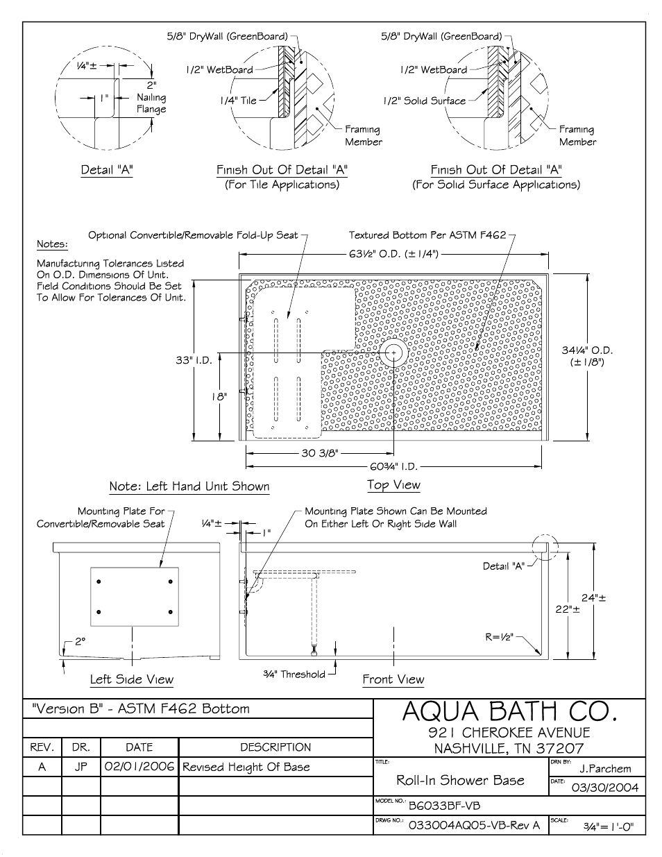 Aqua Bath B6033BF User Manual | Page 3 / 3