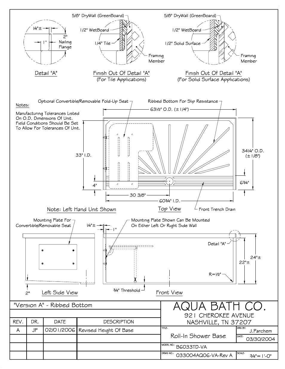 Aqua Bath B6033TD User Manual | Page 2 / 3