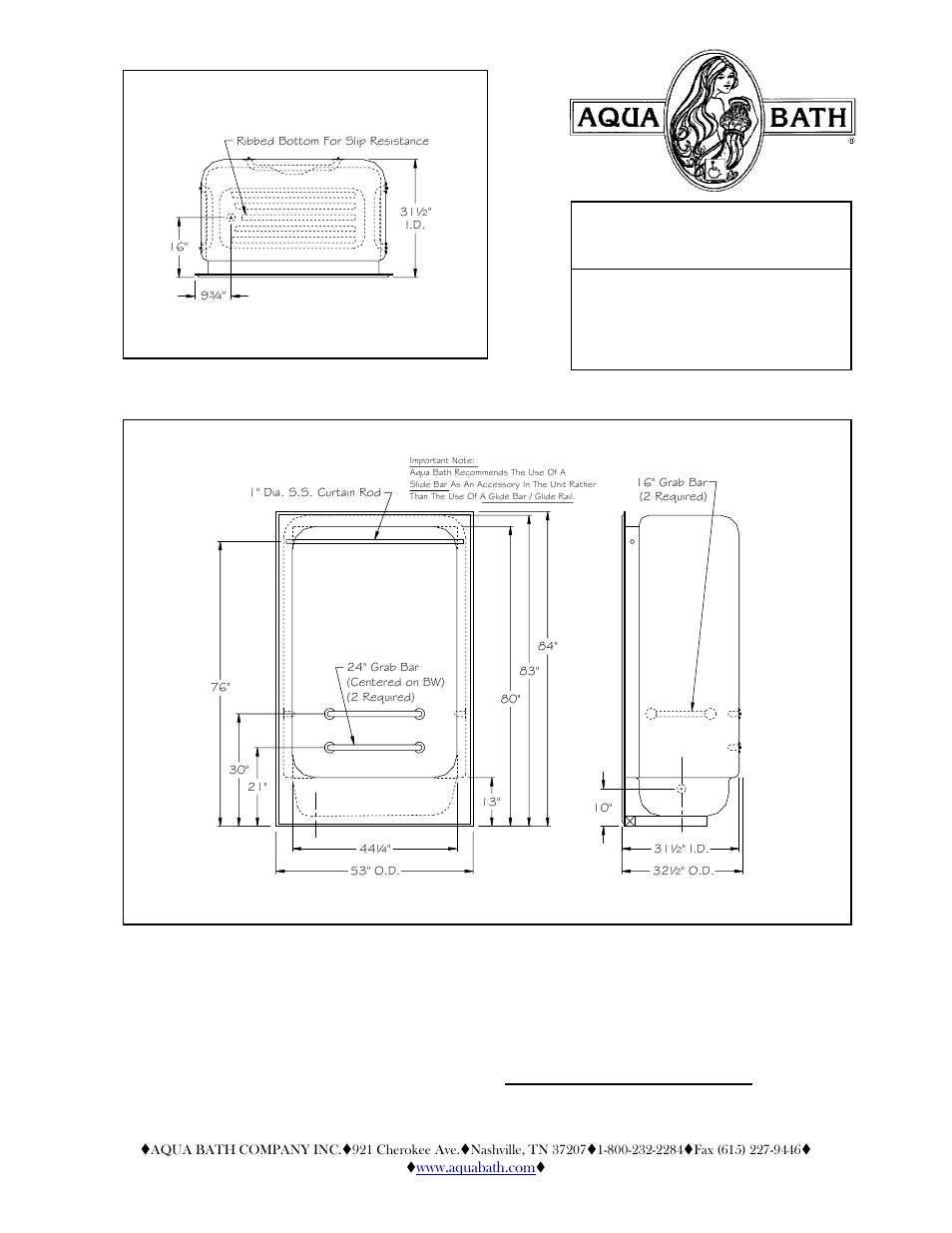 Aqua Bath IS5332PTS User Manual | 2 pages