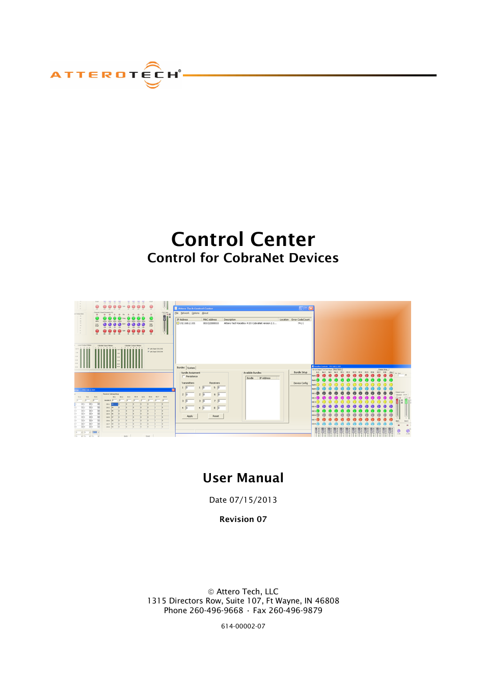 Attero Tech Control Center User Manual | 25 pages