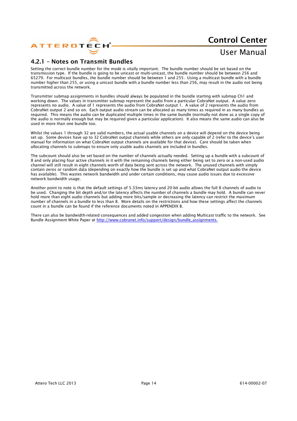 Control center, User manual | Attero Tech Control Center User Manual | Page 16 / 25