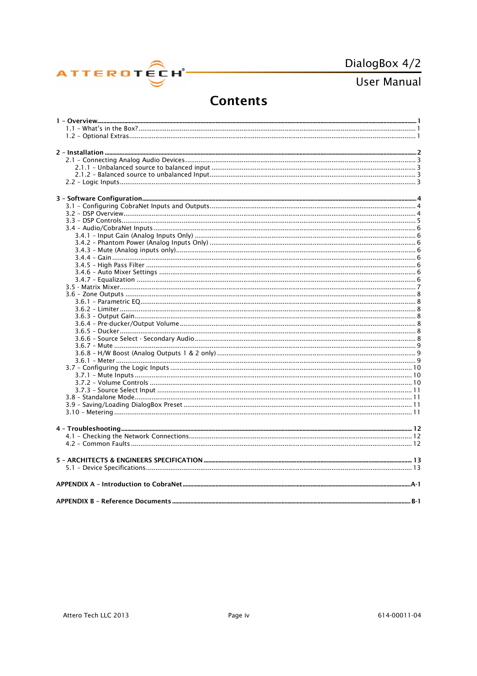 Attero Tech DialogBox User Manual | Page 5 / 21