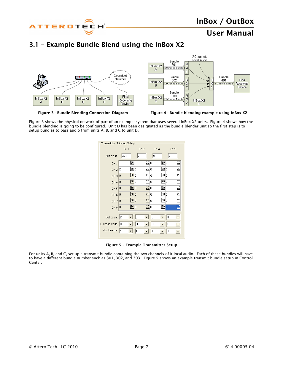 Inbox / outbox user manual, 1 – example bundle blend using the inbox x2 | Attero Tech InBox/OutBox User Manual | Page 12 / 38