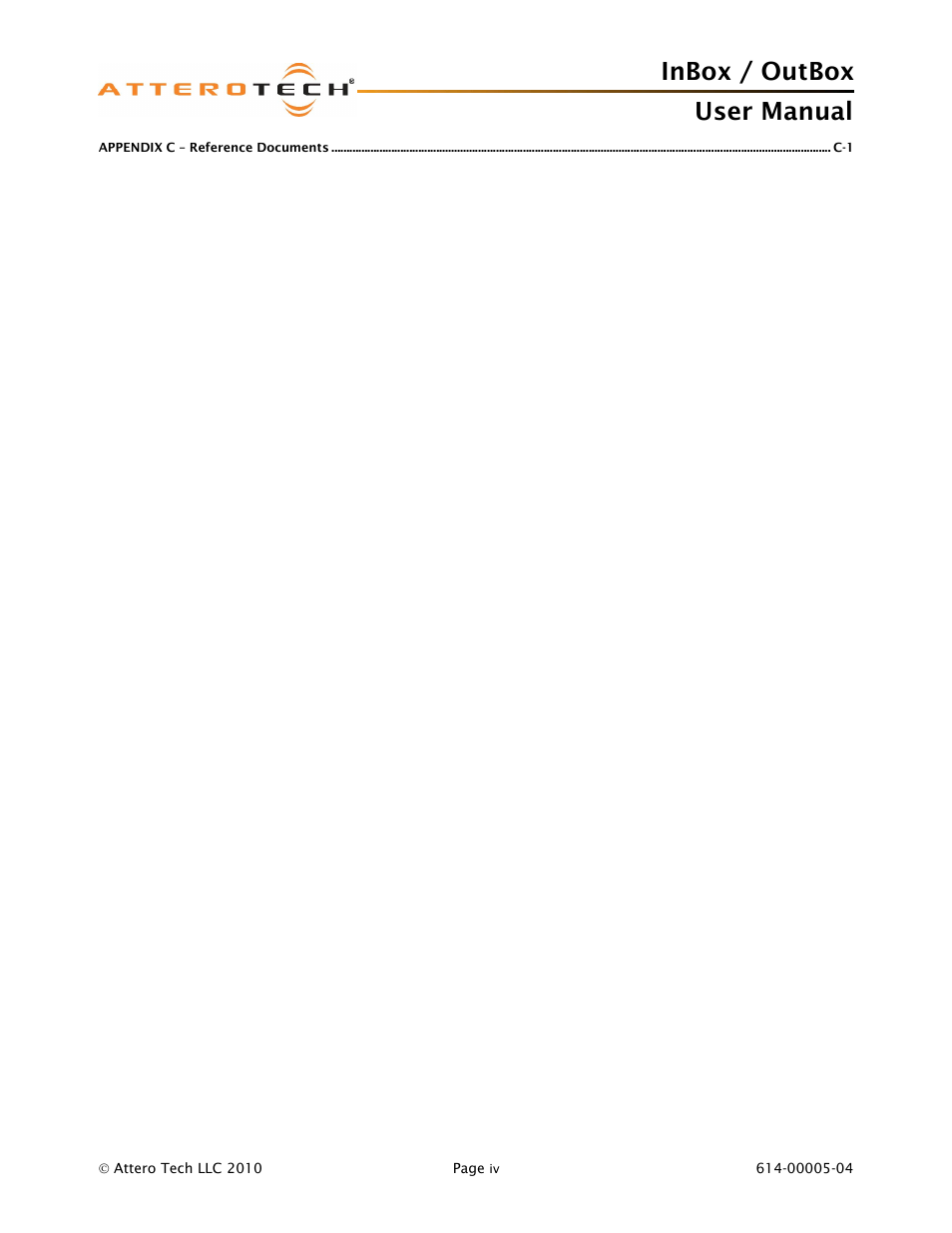 Inbox / outbox user manual | Attero Tech InBox/OutBox User Manual | Page 5 / 38