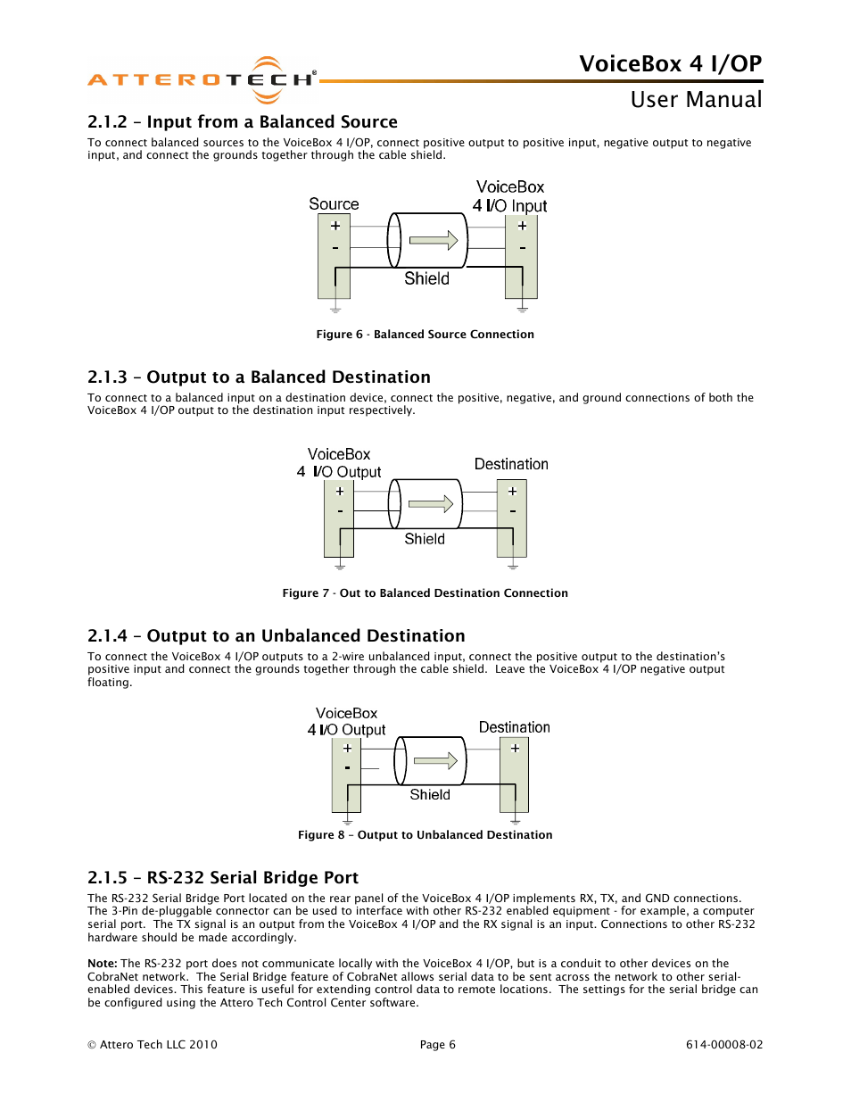 Voicebox 4 i/op user manual | Attero Tech Box 4 I/OP User Manual | Page 10 / 24