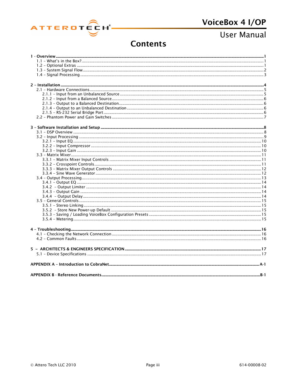 Attero Tech Box 4 I/OP User Manual | Page 4 / 24