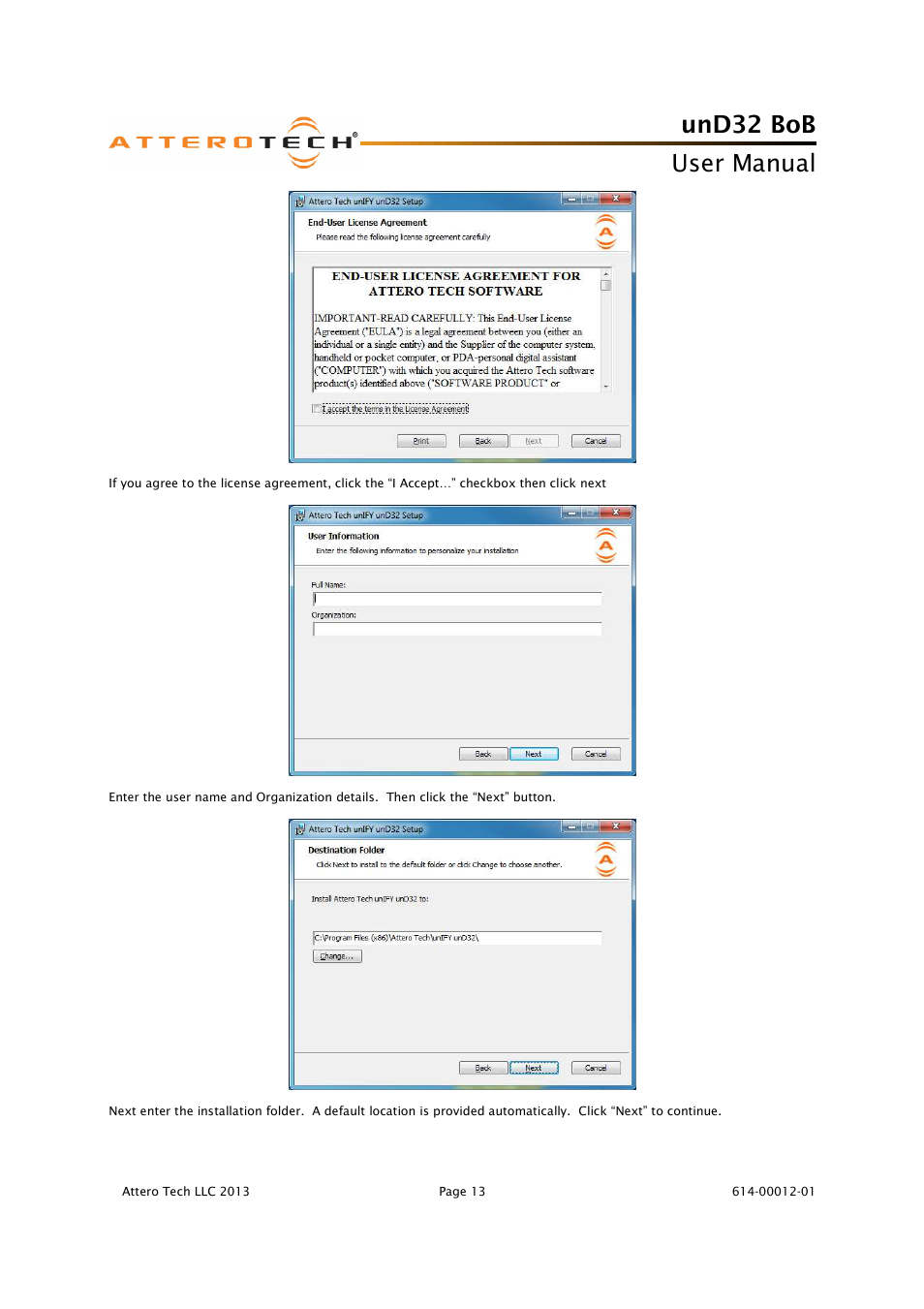Und32 bob, User manual | Attero Tech unD32 BoB User Manual | Page 14 / 22