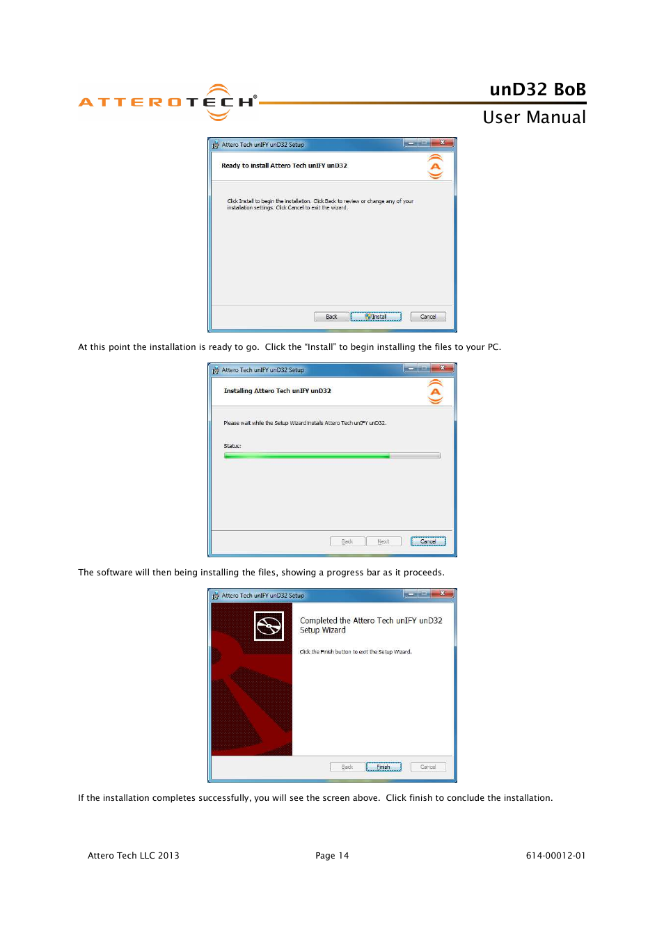 Und32 bob, User manual | Attero Tech unD32 BoB User Manual | Page 15 / 22