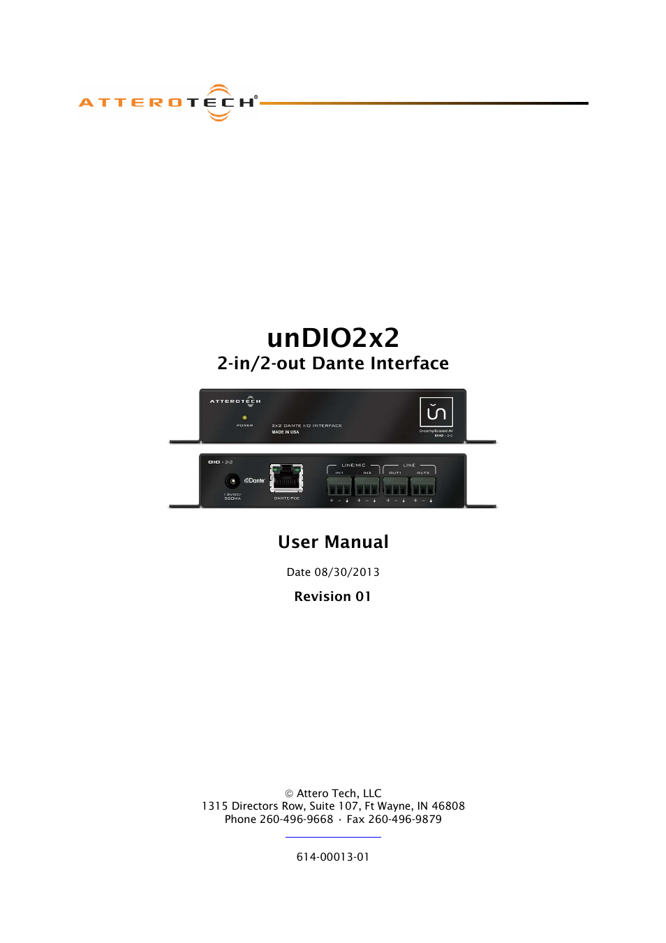 Attero Tech unDIO2x2 User Manual | 16 pages