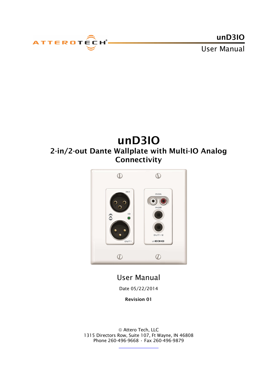 Attero Tech unD3IO User Manual | 14 pages
