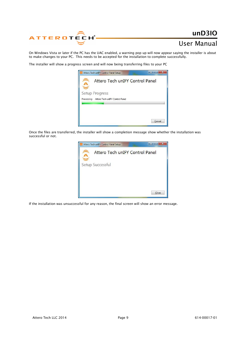 Und3io, User manual | Attero Tech unD3IO User Manual | Page 10 / 14