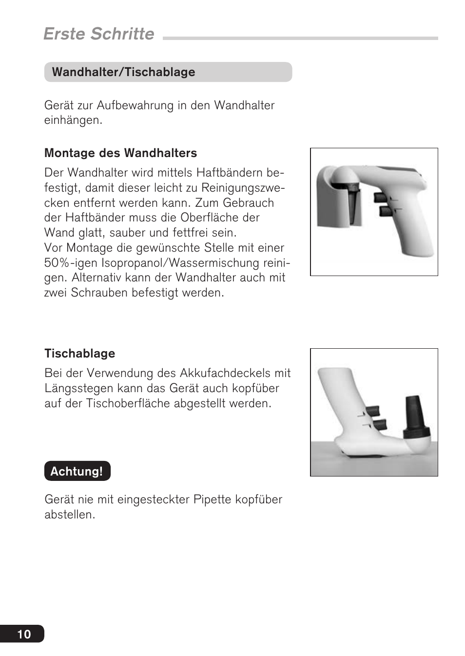 Erste schritte | BrandTech Scientific accu-jetpro User Manual | Page 10 / 124