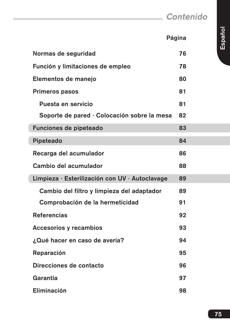 BrandTech Scientific accu-jetpro User Manual | Page 75 / 124