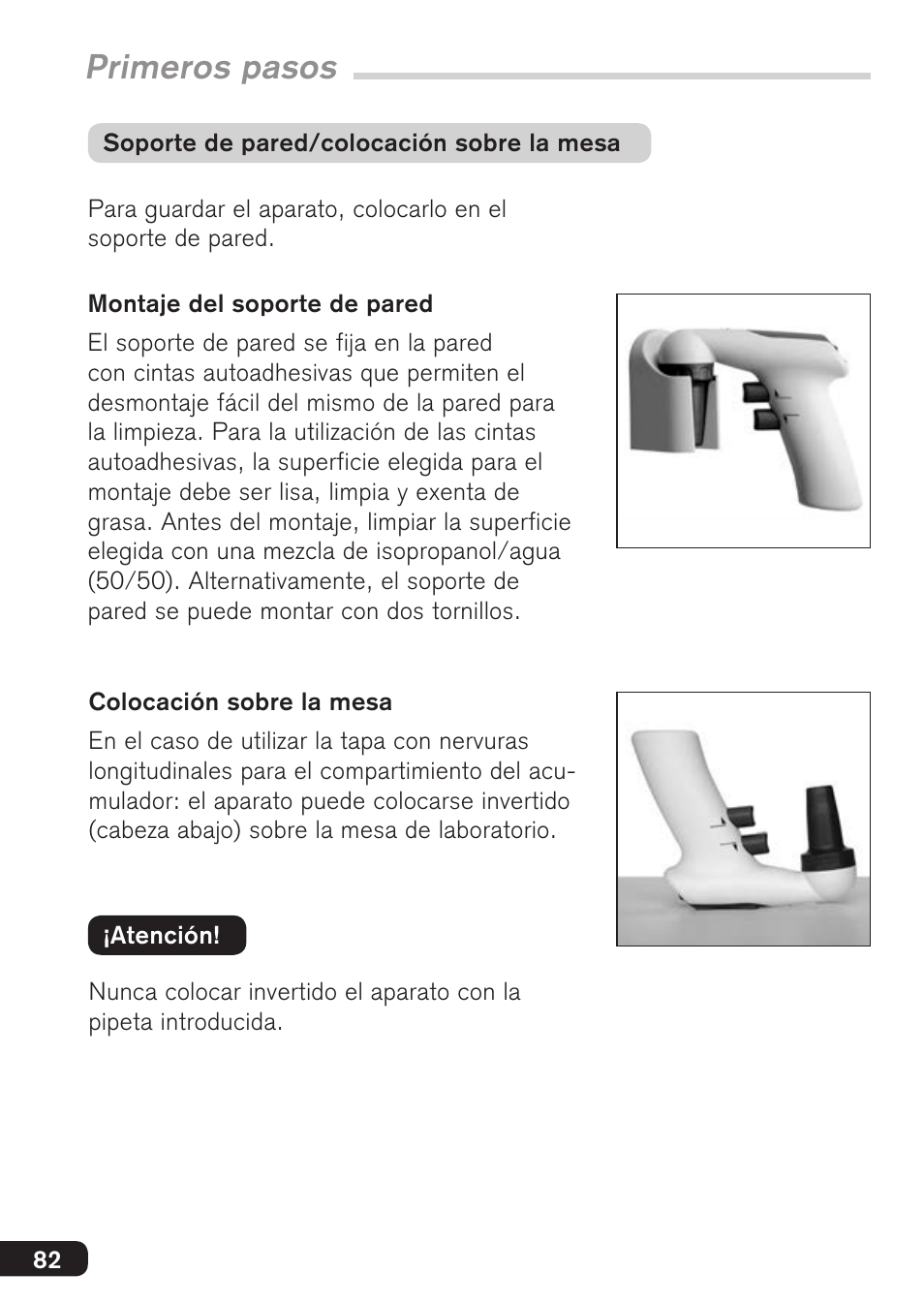 Primeros pasos | BrandTech Scientific accu-jetpro User Manual | Page 82 / 124