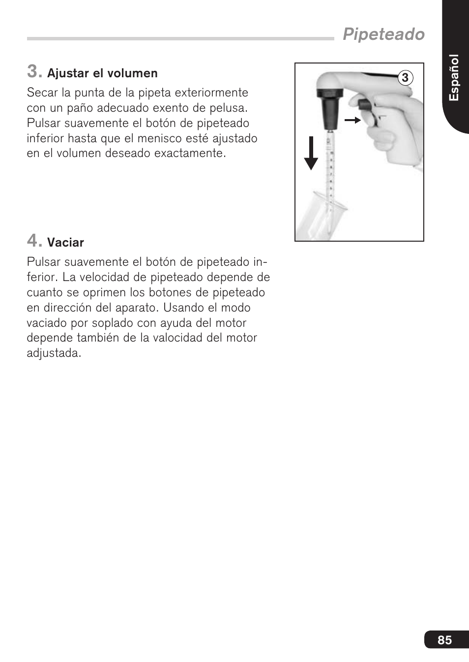 Pipeteado | BrandTech Scientific accu-jetpro User Manual | Page 85 / 124