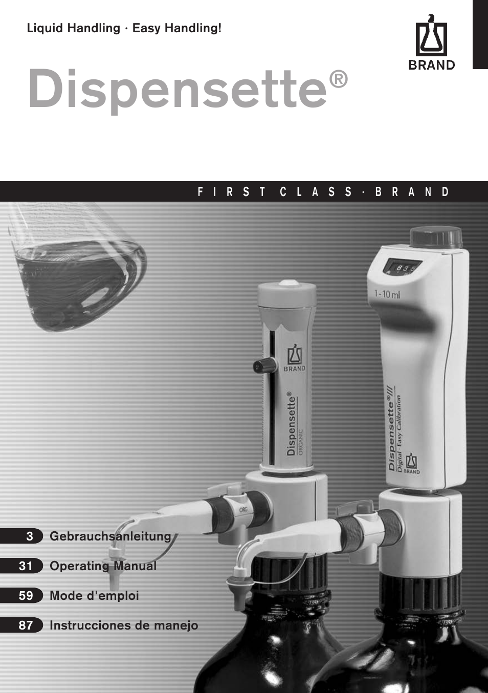 BrandTech Scientific Dispensette III User Manual | 116 pages