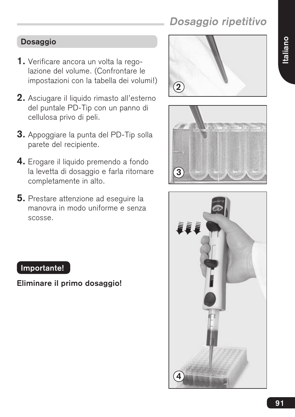 Dosaggio ripetitivo | BrandTech Scientific HandyStep S User Manual | Page 91 / 104