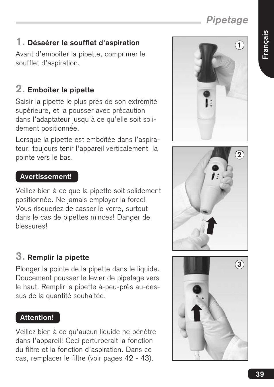 Pipetage | BrandTech Scientific macro User Manual | Page 39 / 84