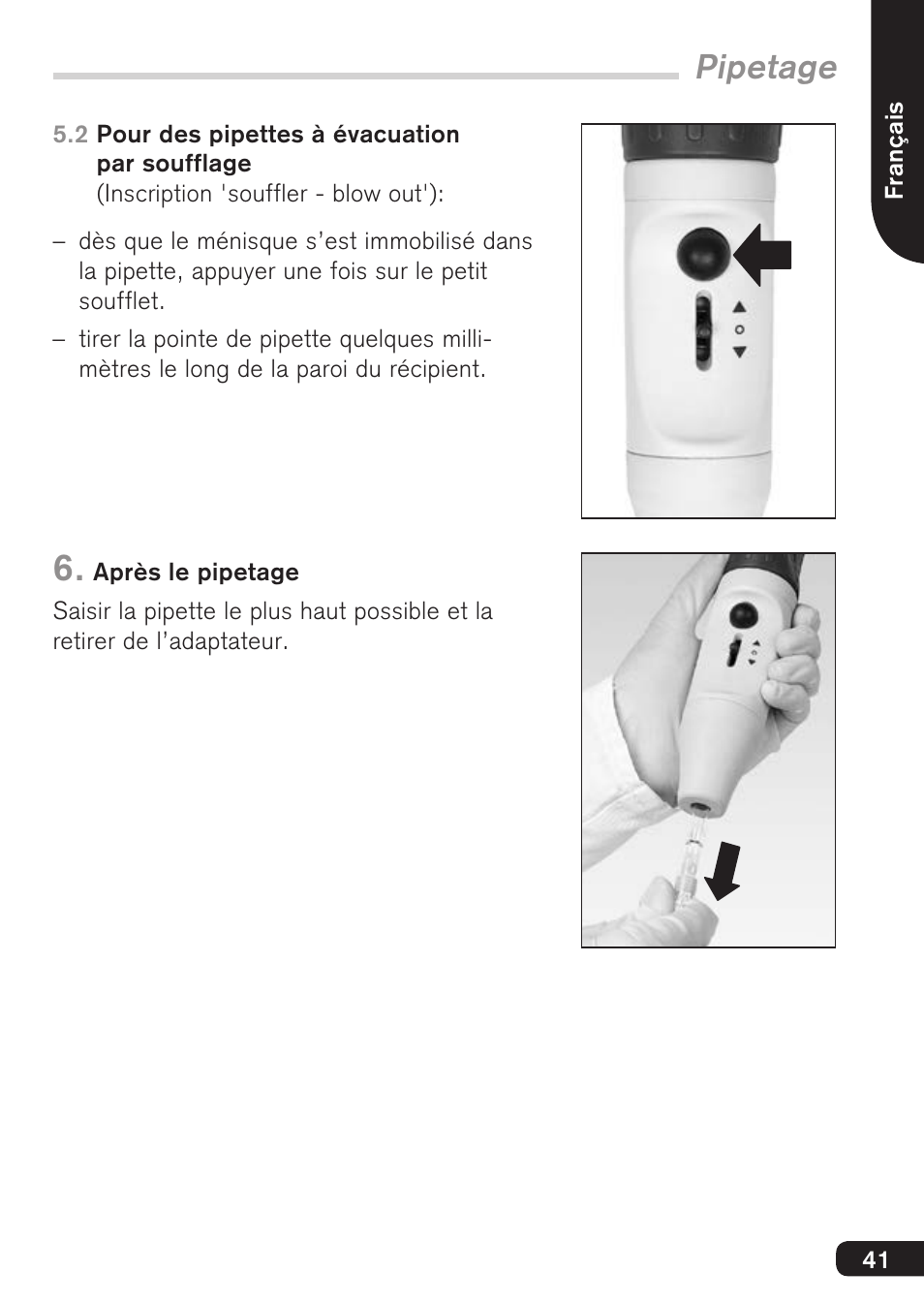 Pipetage | BrandTech Scientific macro User Manual | Page 41 / 84