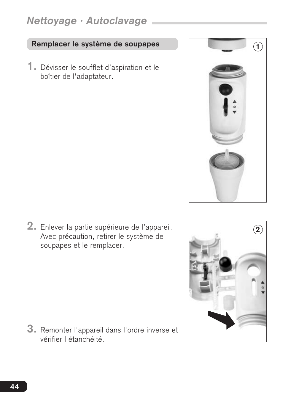 Nettoyage · autoclavage | BrandTech Scientific macro User Manual | Page 44 / 84