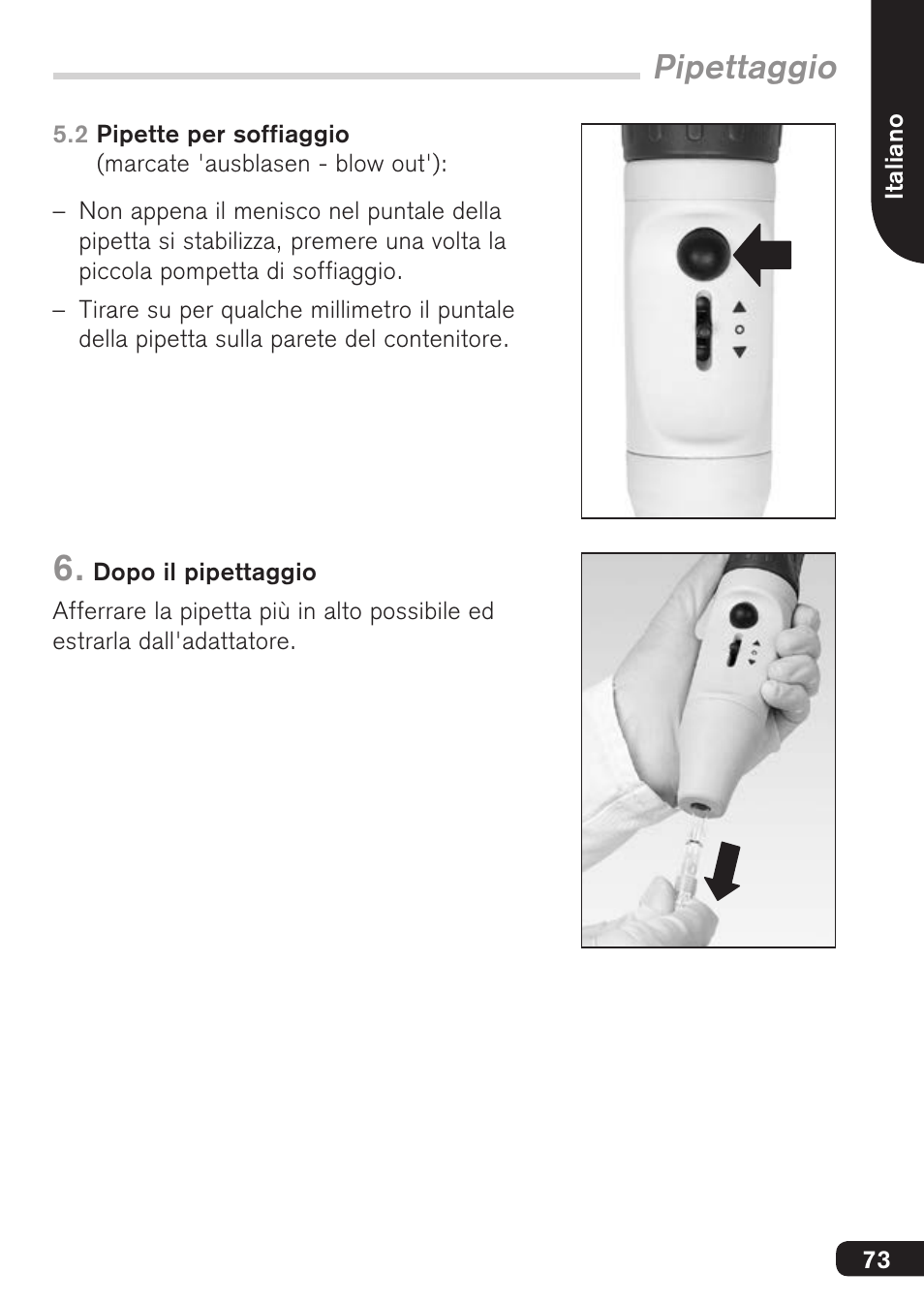 Pipettaggio | BrandTech Scientific macro User Manual | Page 73 / 84