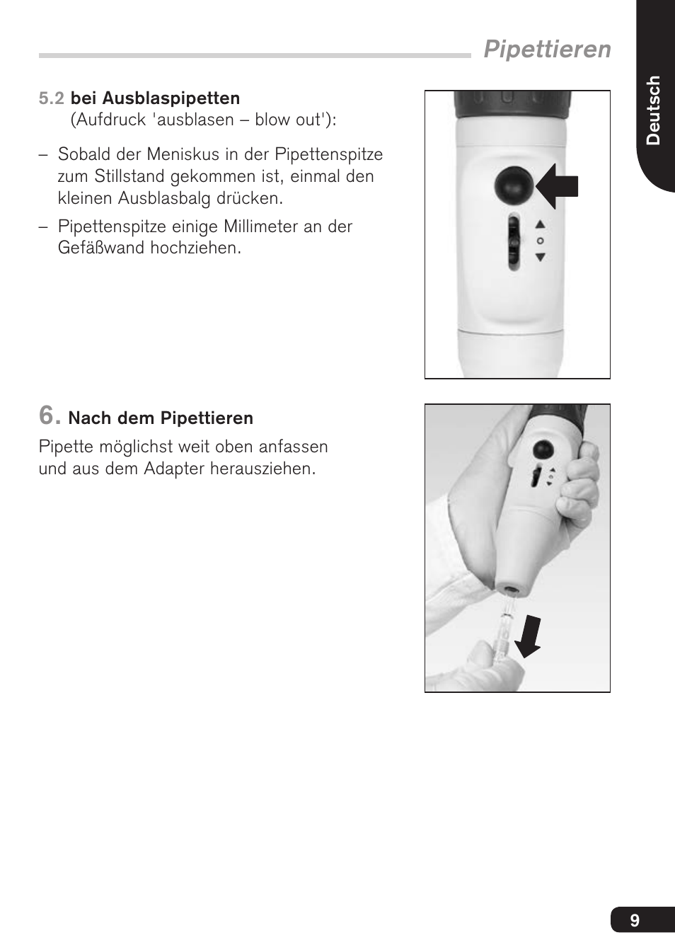 Pipettieren | BrandTech Scientific macro User Manual | Page 9 / 84