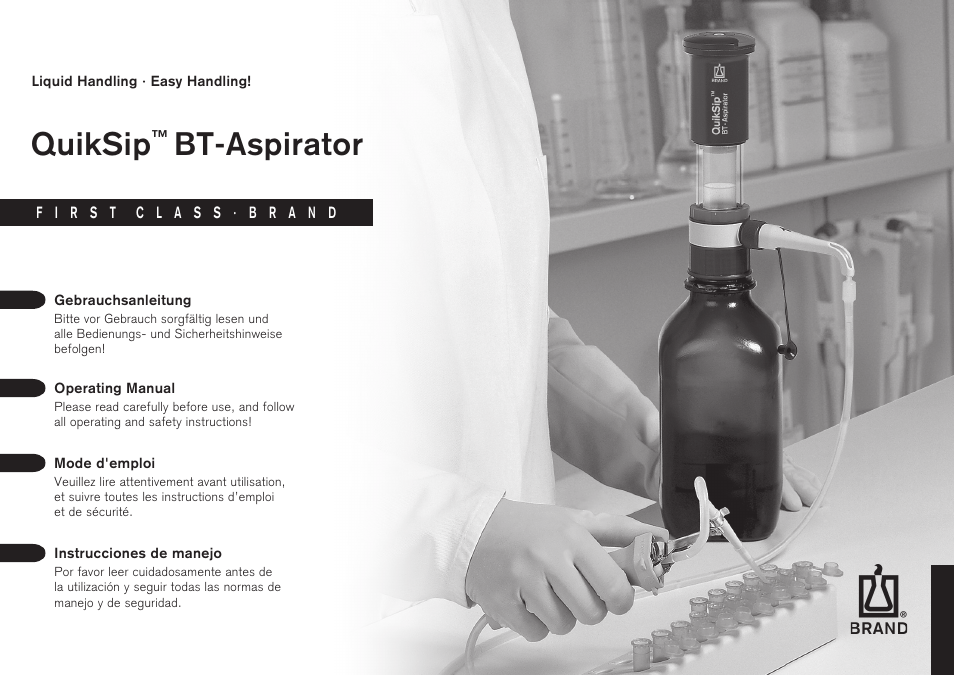 BrandTech Scientific QuikSip BT-Aspirator User Manual | 28 pages