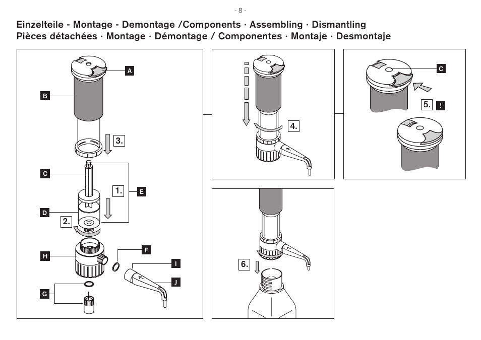 BrandTech Scientific QuikSip BT-Aspirator User Manual | Page 8 / 28