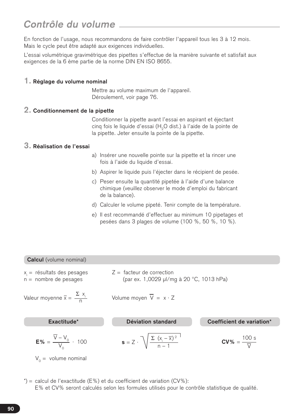 Contrôle du volume | BrandTech Scientific Transferpette electronic User Manual | Page 90 / 175