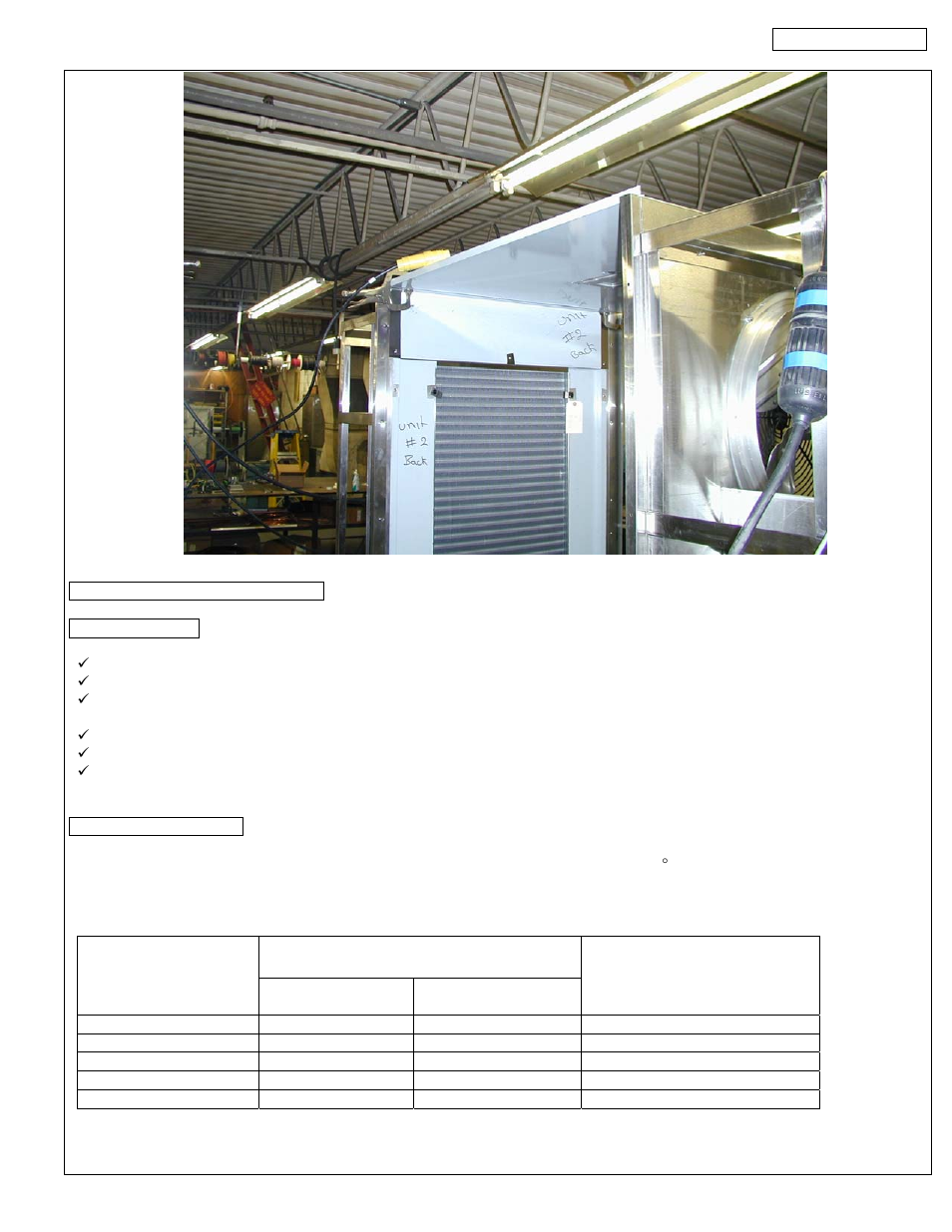 I) cabinet, Ii) air cooled, C. refrigeration unit installation | C.1. preparation c.2. find the location | American Panel Blast Chiller BCIP User Manual | Page 15 / 42