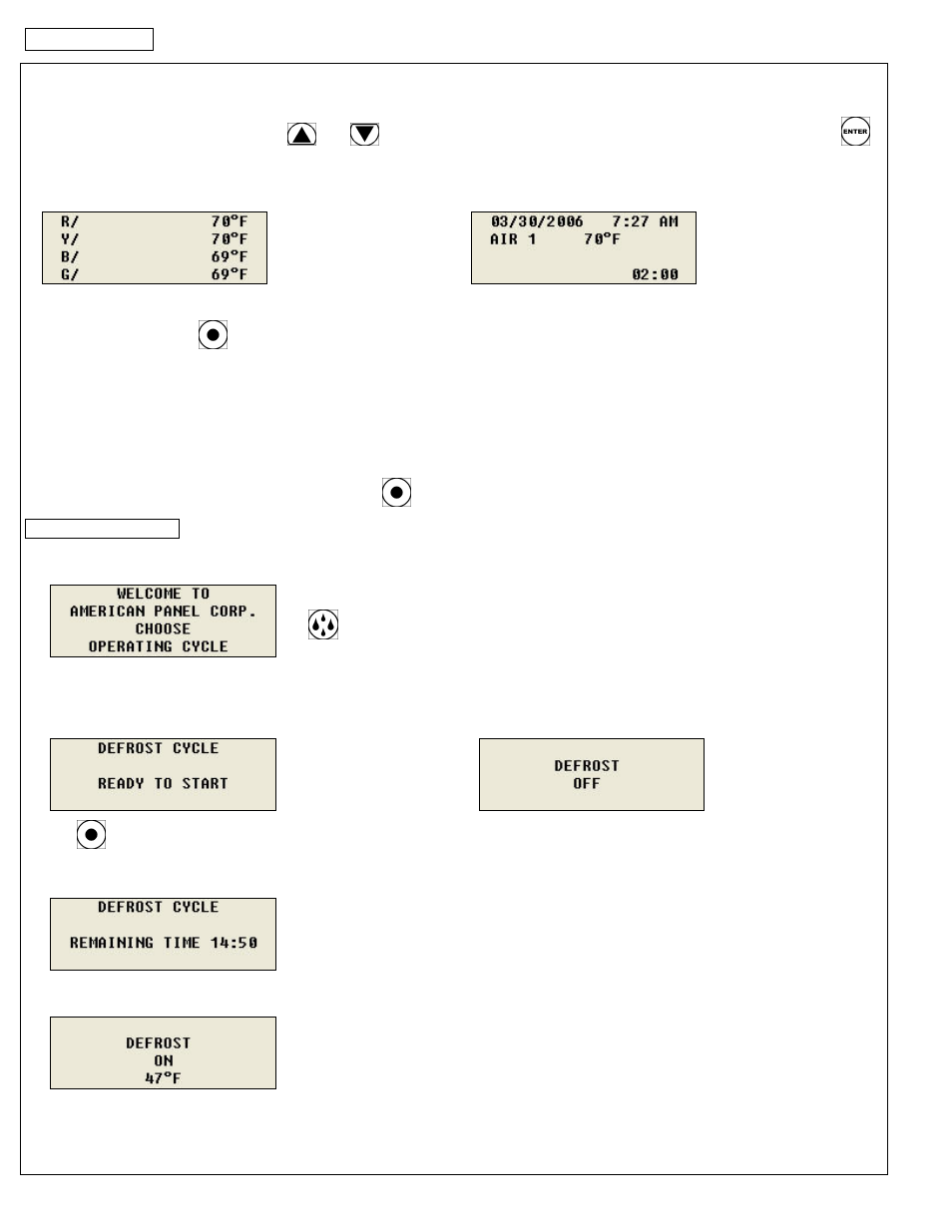 F.2.3. defrost cycle | American Panel Blast Chiller BCIP User Manual | Page 32 / 42
