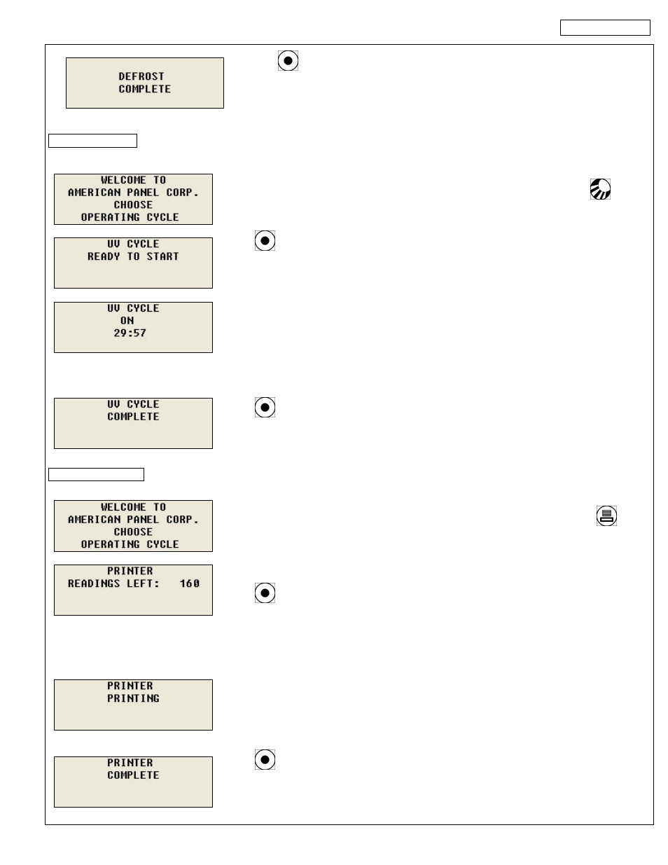 F.2.4. uv cycle f.2.5. print cycle | American Panel Blast Chiller BCIP User Manual | Page 33 / 42