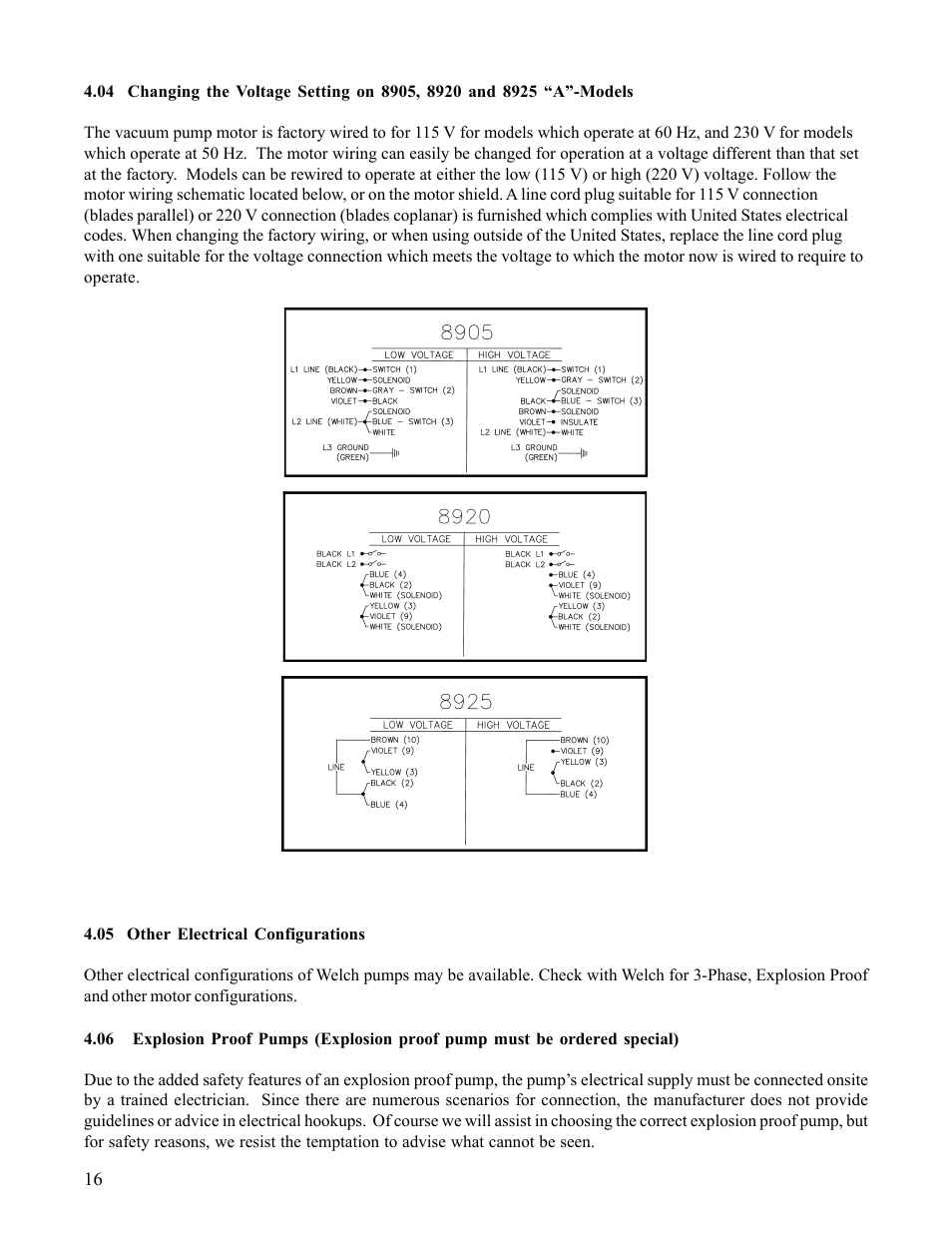 Chemglass AF-0349 Welch Vacuum Pump User Manual | Page 16 / 46