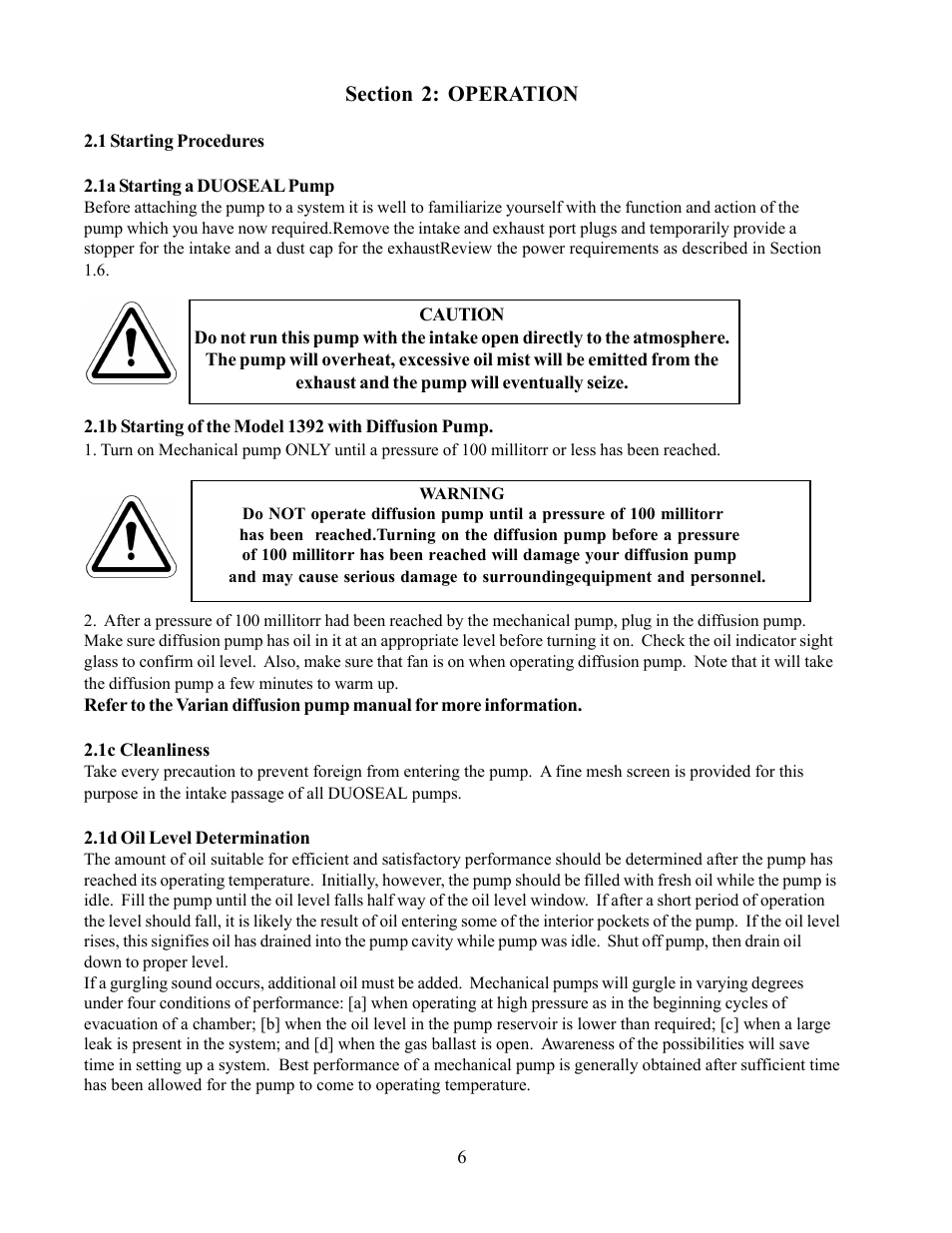 Chemglass AF-0350 Welch Vacuum Pump User Manual | Page 6 / 42