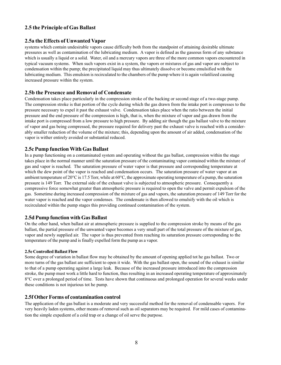 Chemglass AF-0350 Welch Vacuum Pump User Manual | Page 8 / 42