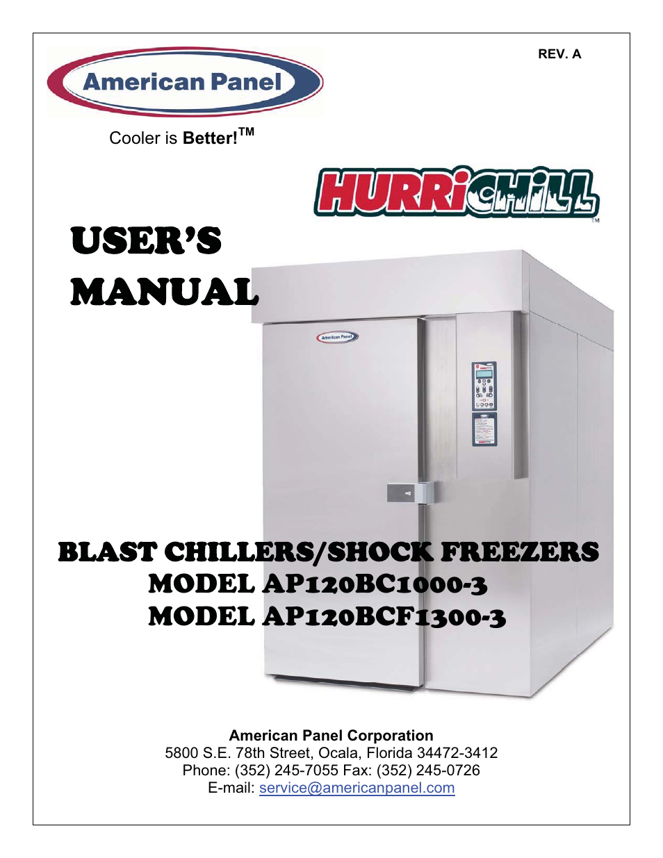 American Panel HURRICHILL AP120BCF1300-3 User Manual | 50 pages