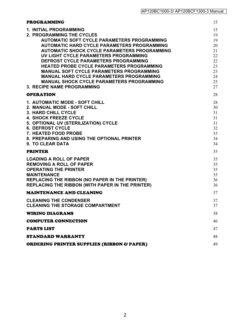 American Panel HURRICHILL AP120BCF1300-3 User Manual | Page 3 / 50