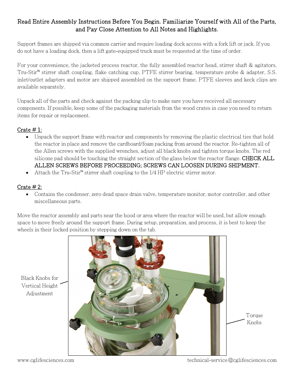 Chemglass 10L thru 20L Jacketed User Manual | Page 2 / 12