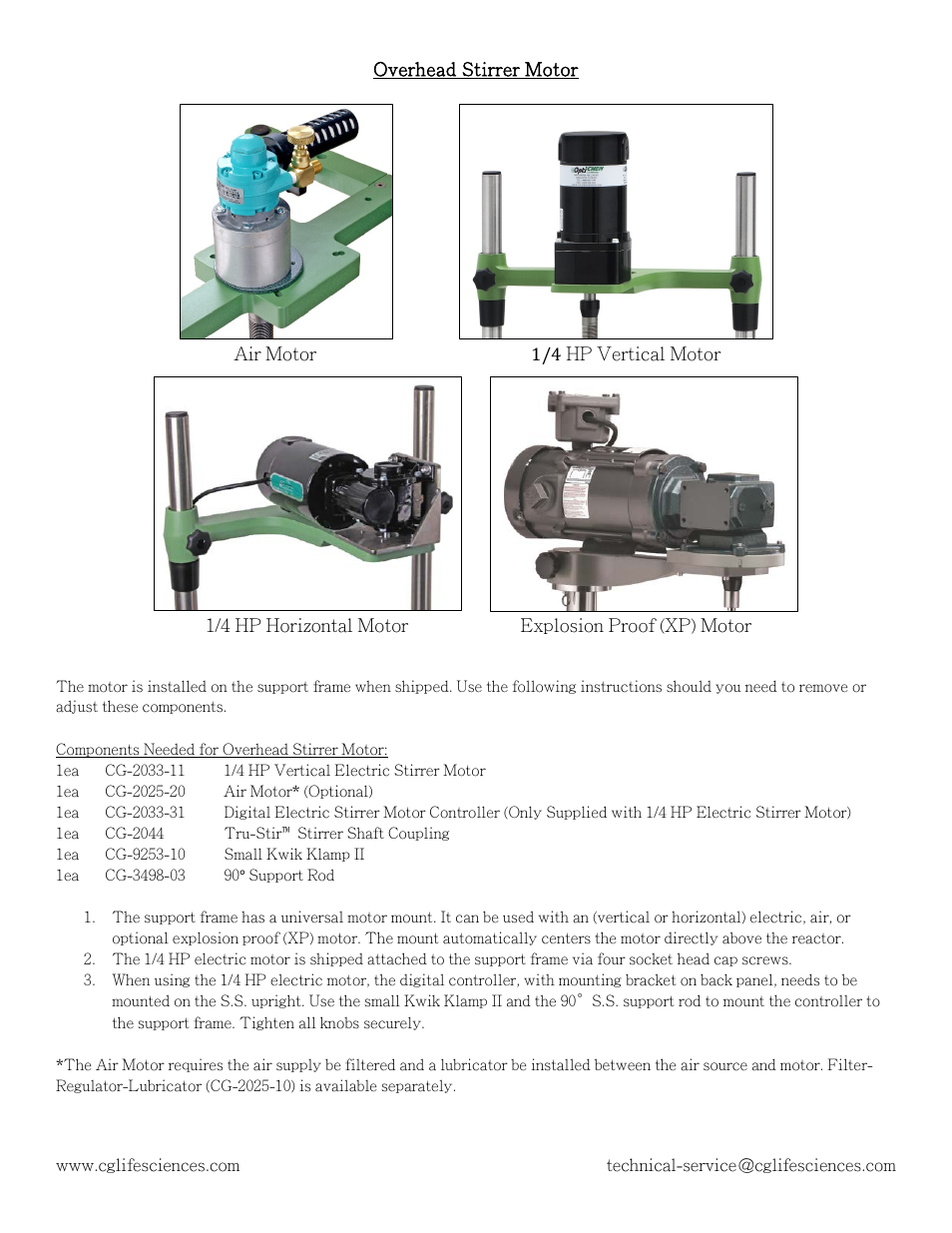 Chemglass 10L thru 20L Jacketed User Manual | Page 3 / 12