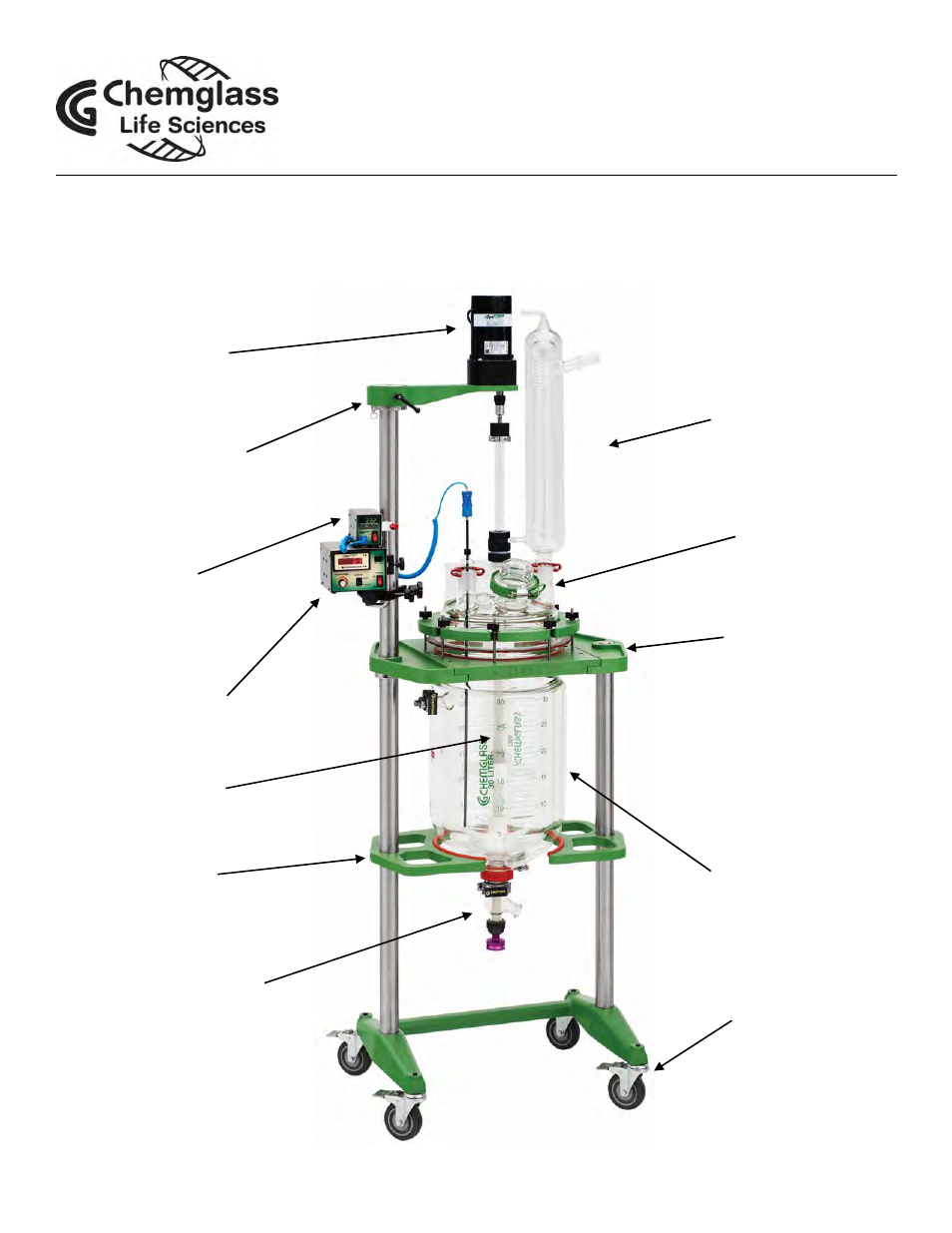 Chemglass 30L thru 50L Jacketed User Manual | 12 pages