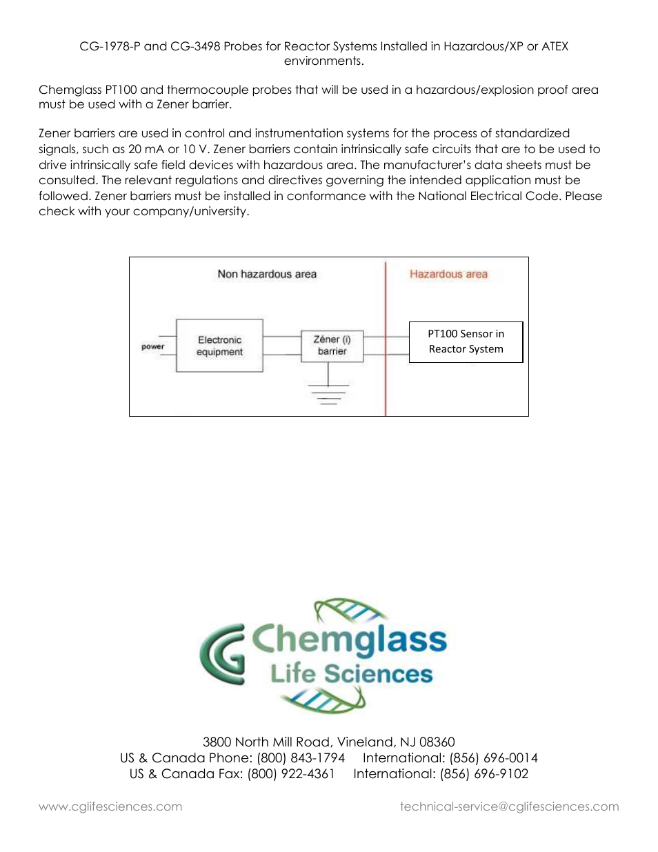 Chemglass Jacketed Filter Reactors User Manual | Page 10 / 10