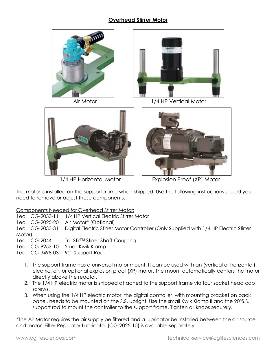 Chemglass Jacketed Filter Reactors User Manual | Page 3 / 10