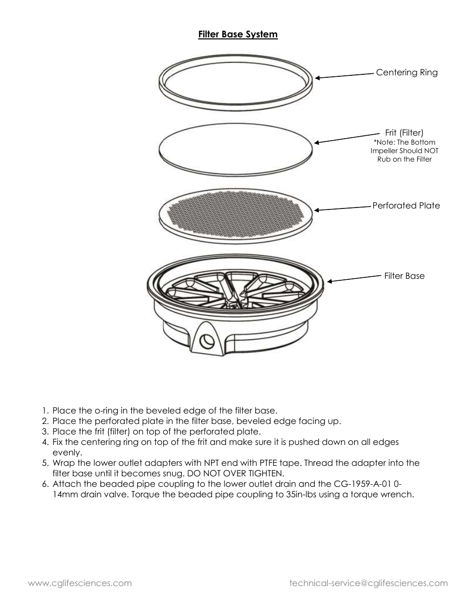 Chemglass Jacketed Filter Reactors User Manual | Page 5 / 10