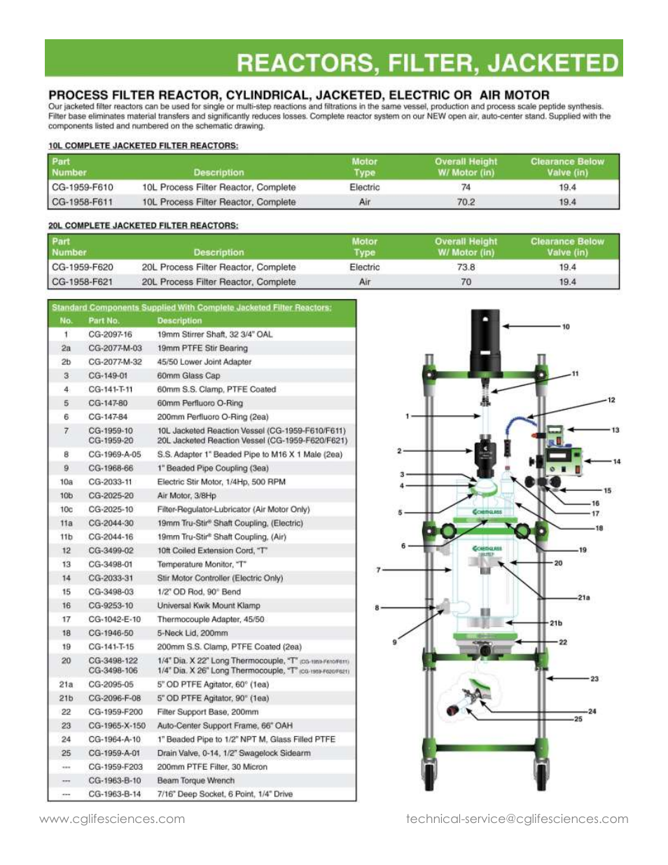 Chemglass Jacketed Filter Reactors User Manual | Page 8 / 10