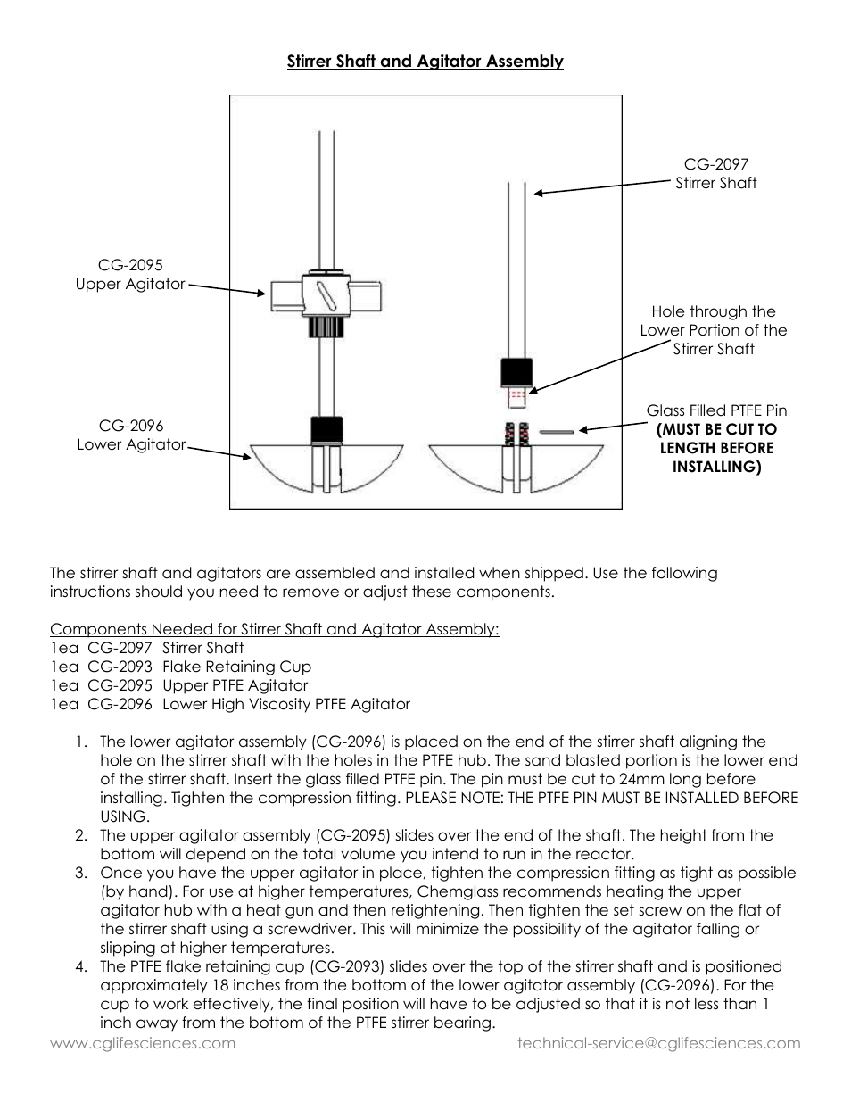 Chemglass UNJacketed Filter Reactors User Manual | Page 4 / 9