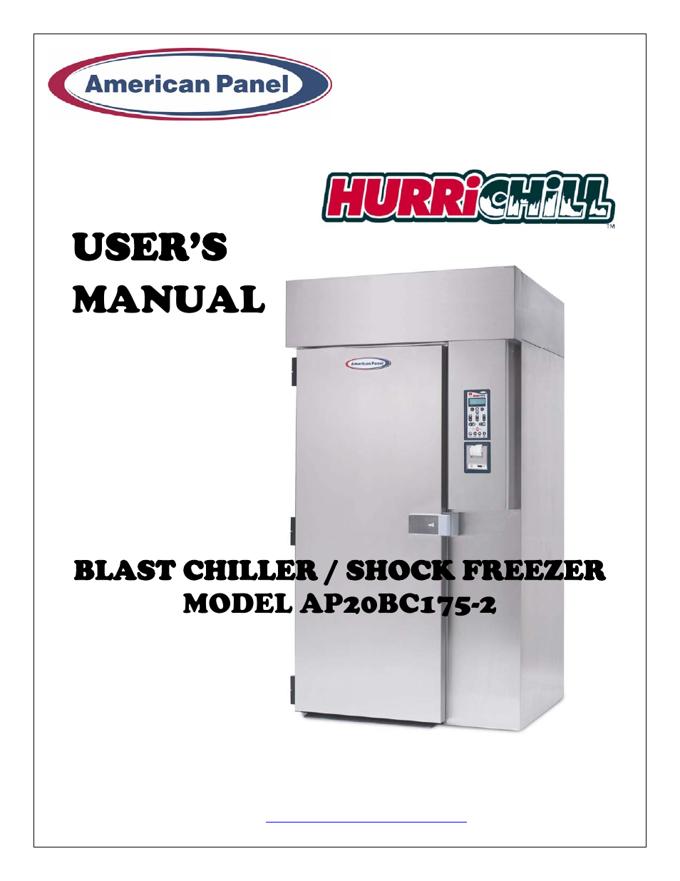 American Panel HURRICHILL AP20BC175-2 User Manual | 38 pages