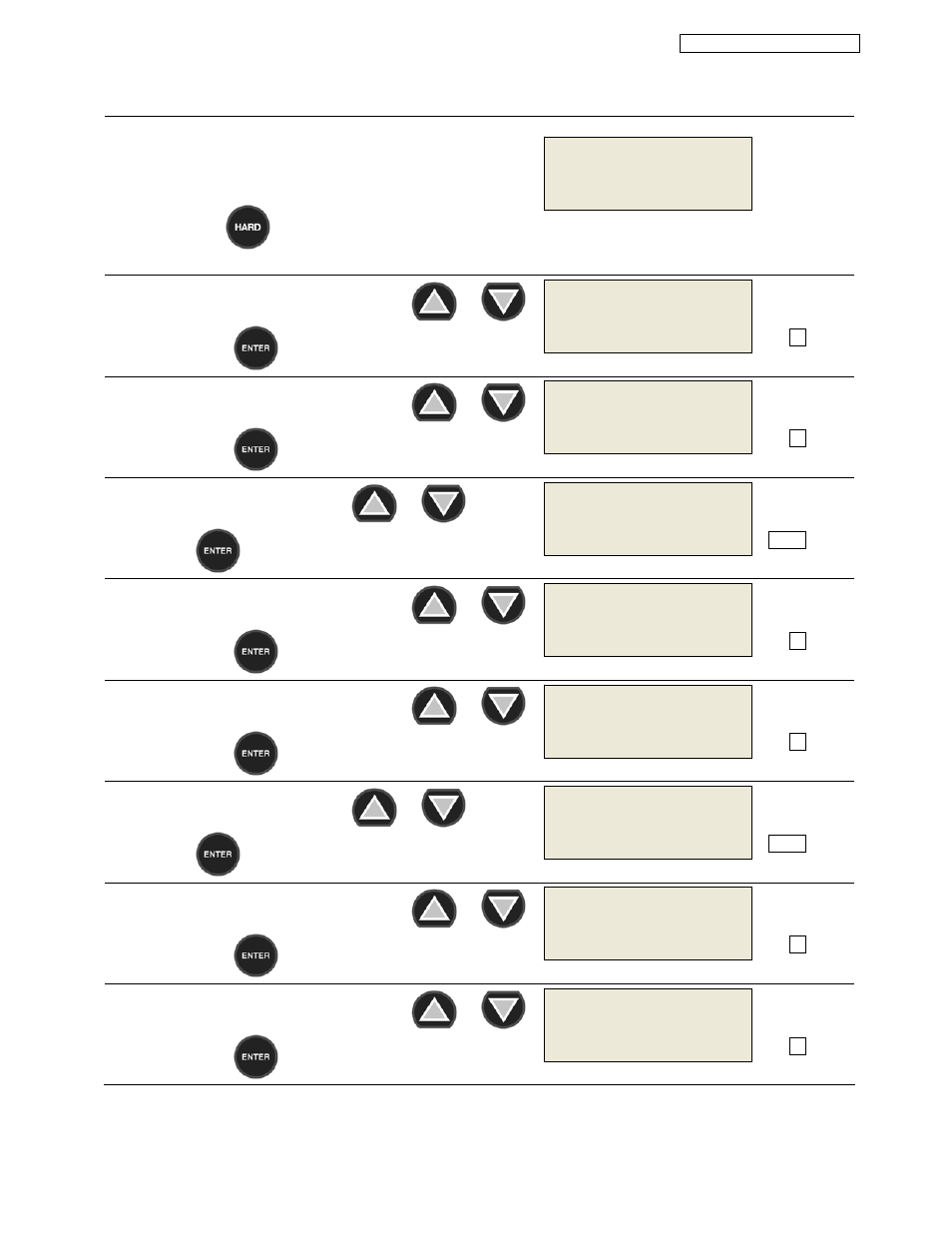 Manual hard cycle parameters programming 21 | American Panel HURRICHILL AP20BC175-2 User Manual | Page 22 / 38